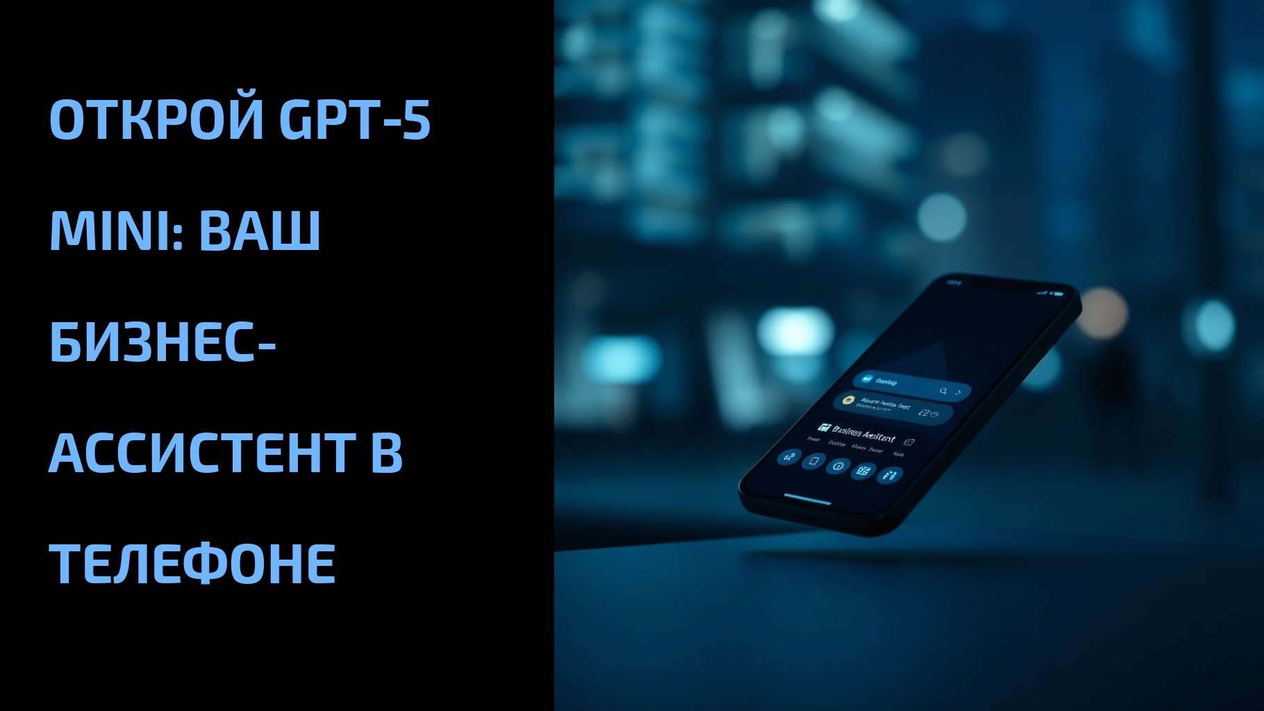 Подробнее о статье Открой GPT‑5 Mini: ваш бизнес-ассистент в телефоне