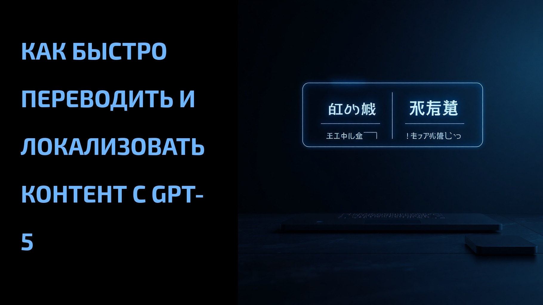 Вы сейчас просматриваете Как быстро переводить и локализовать контент с GPT-5