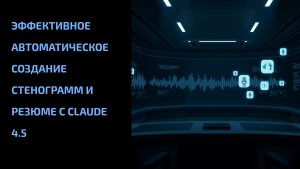 Подробнее о статье Эффективное автоматическое создание стенограмм и резюме с Claude 4.5