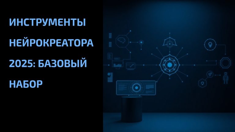 Инструменты нейрокреатора 2025: базовый набор