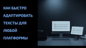 Подробнее о статье Как быстро адаптировать тексты для любой платформы