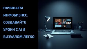 Подробнее о статье Начинаем инфобизнес: создавайте уроки с AI и визуалом легко